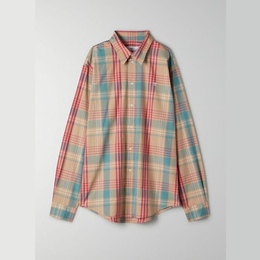 Aritzia TNA Midland Button Up - sand bluff / yucca green